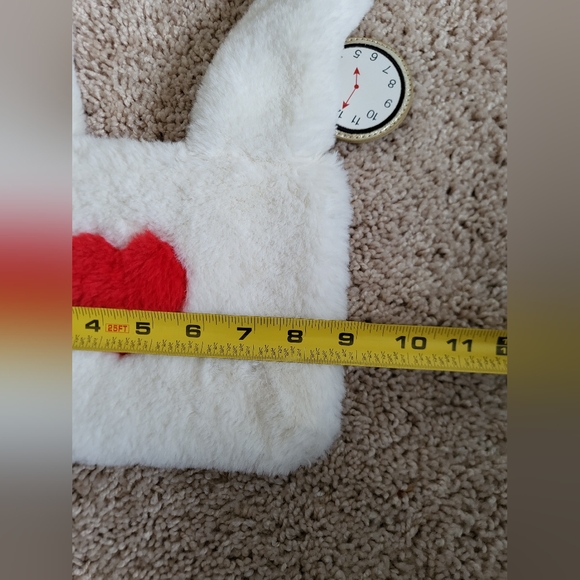 Disney Parks Alice in Wonderland White Rabbit Plush Coin Purse Pouch Bag - Picture 9 of 13